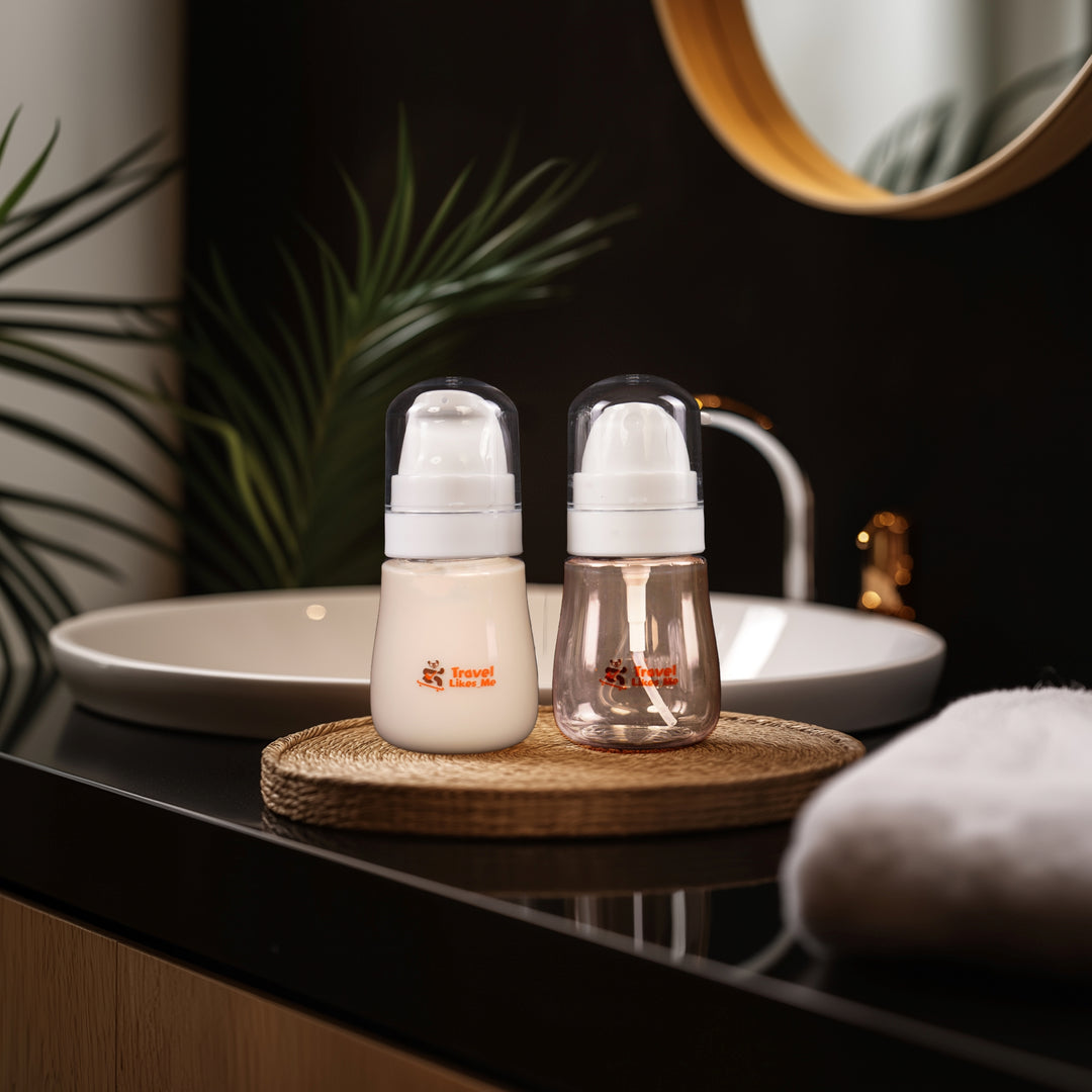 Spray & Pump Bottles – Pack of 2,50 ml*2, Leakproof