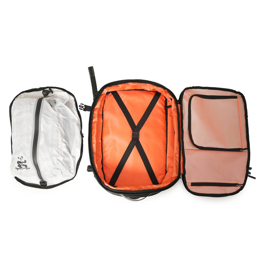 TLM Backpack-Compatible Compression Pocket — Vacuum Upgrade Module Zip-Attach Medium (Fits DayVault 30L)