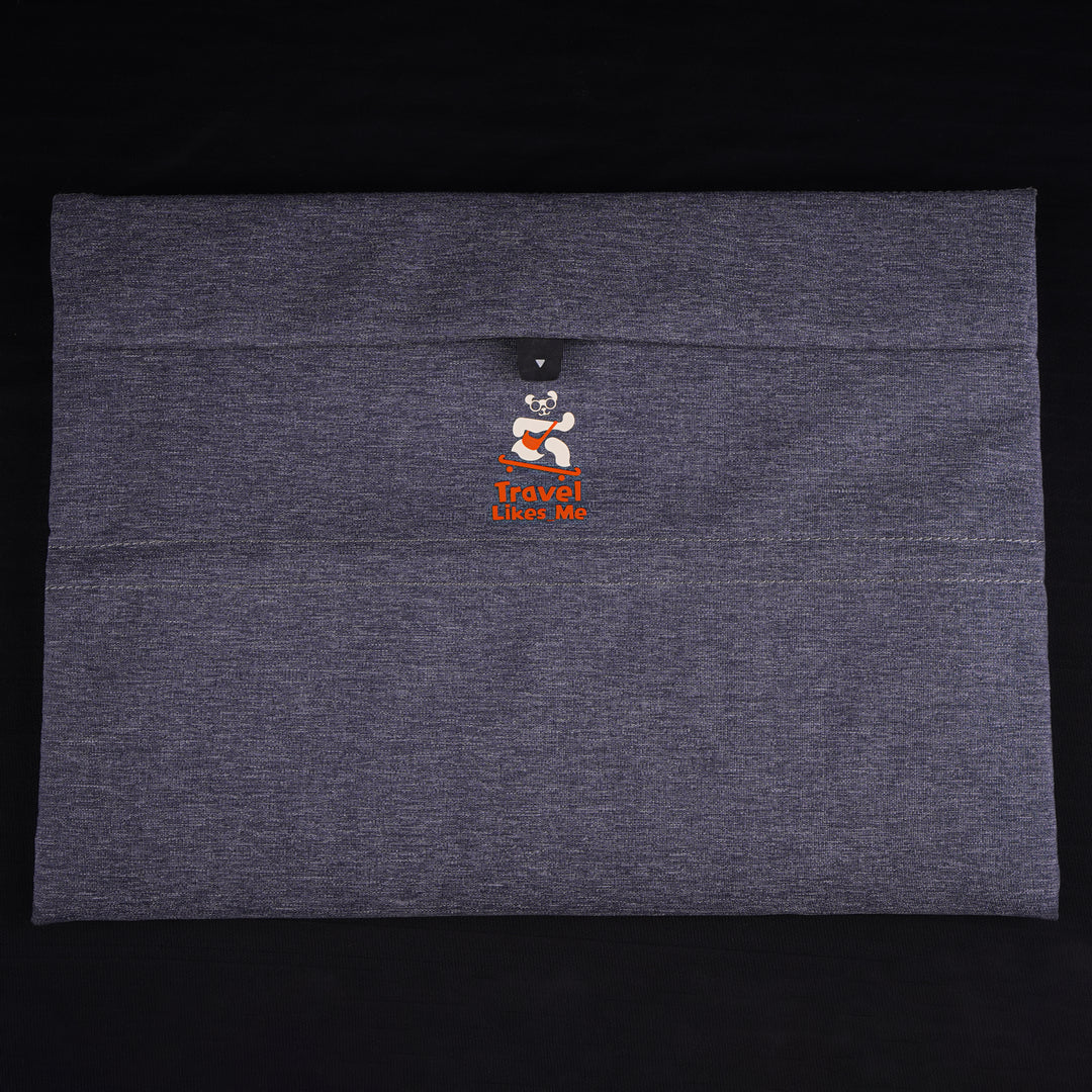 TravelSafe Laptop Sleeve – Waterproof, Foldable & Velvet-Lined Protection