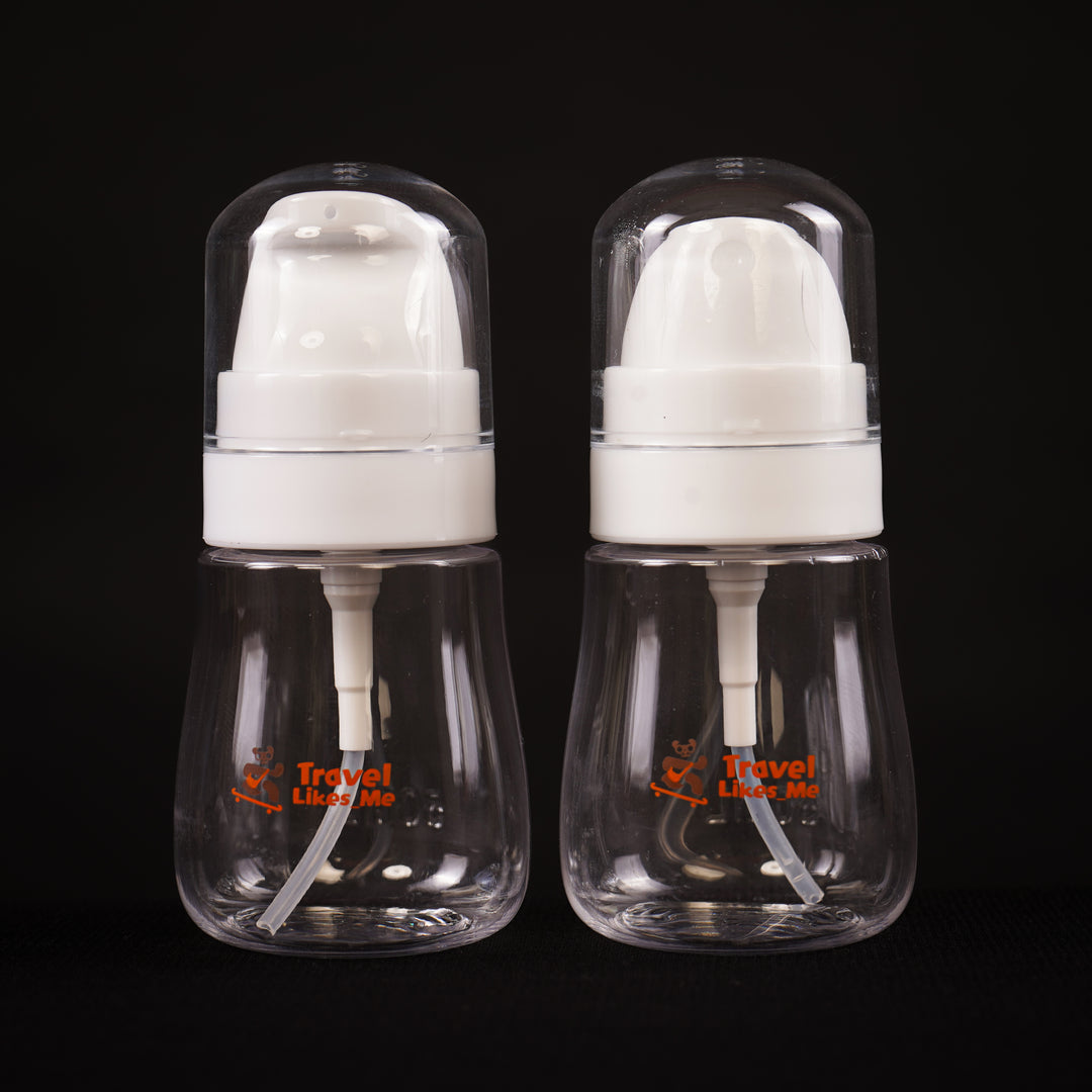 Spray & Pump Bottles – Pack of 2,50 ml*2, Leakproof